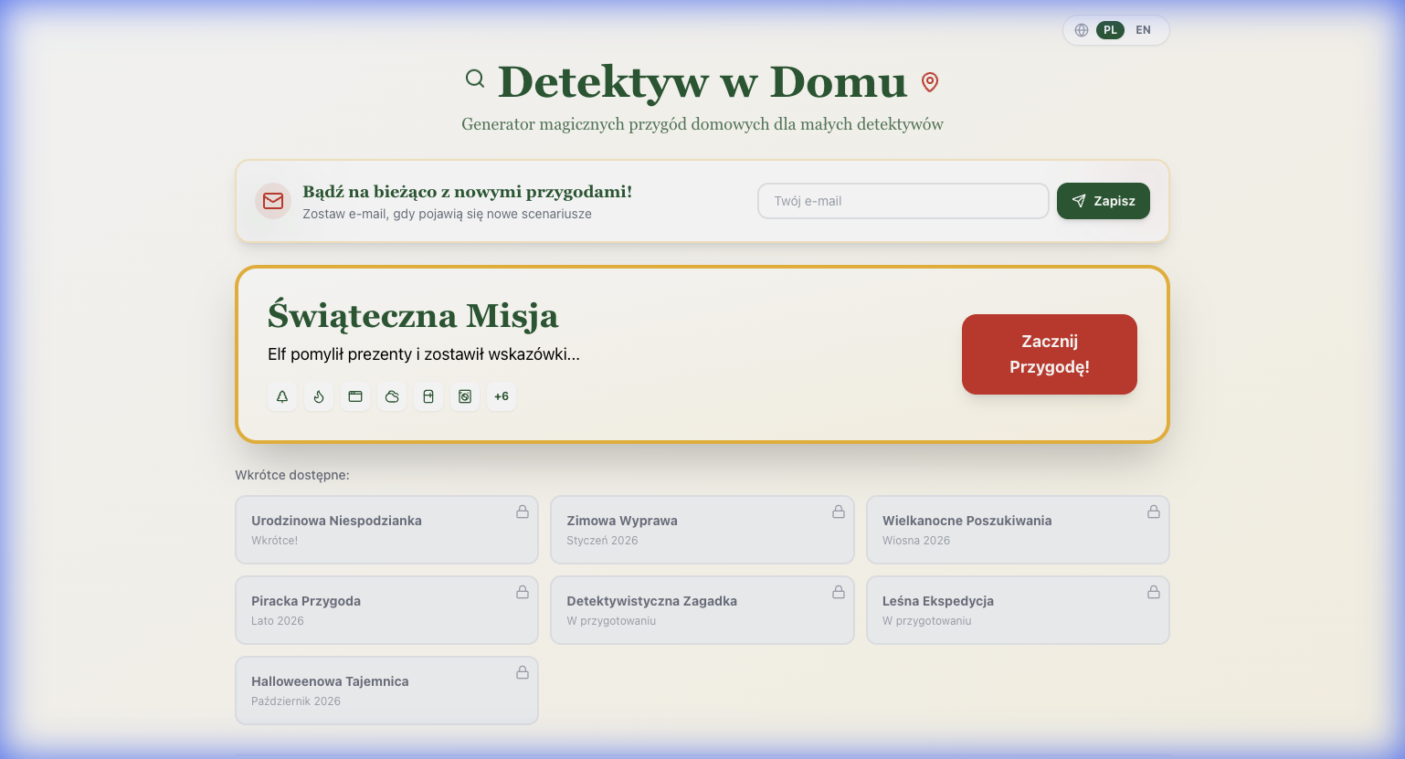 Detective in the House App View